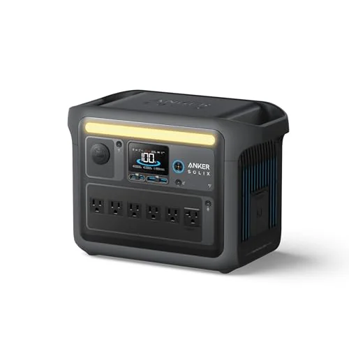 Anker SOLIX C1000 Portable Power Station (Black)